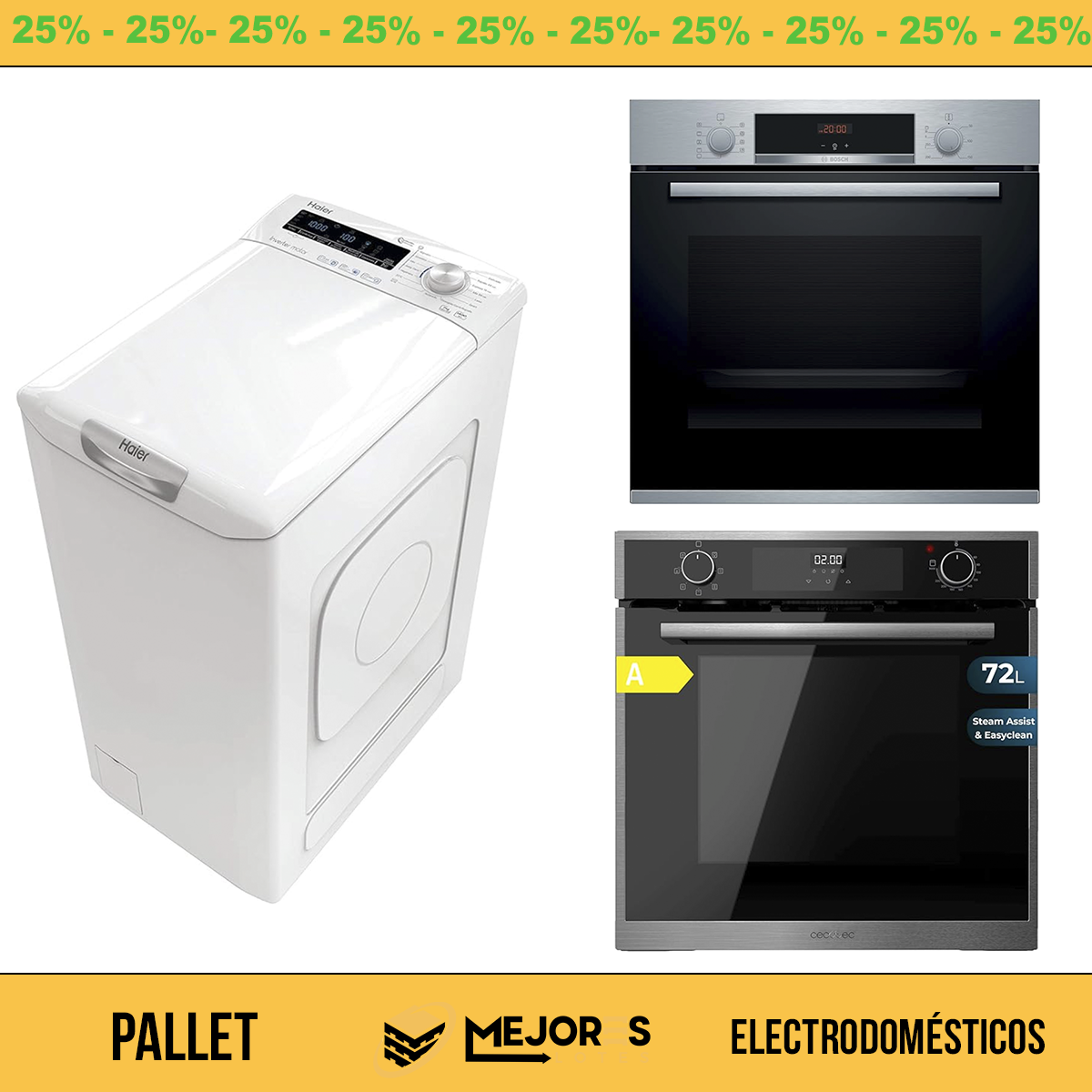 Pallet di 3 articoli non controllati, elettrodomestici, lotto n. 10145218