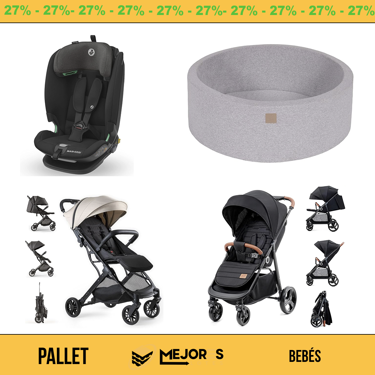 Palete com 16 itens não verificados, bebês, lote nº 10203816
